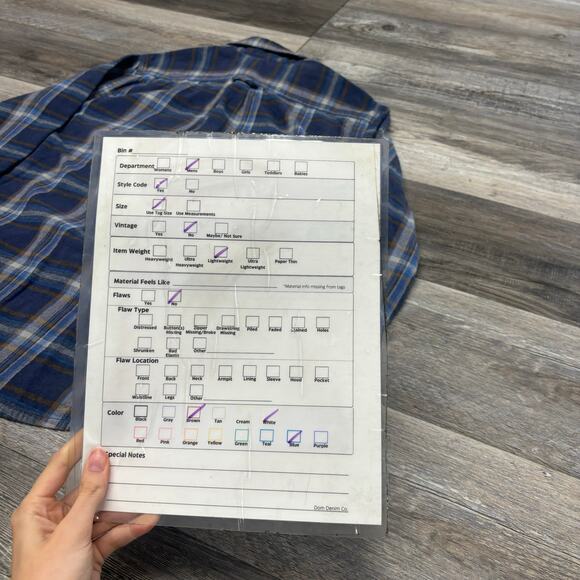 Eddie Bauer Tartan Plaid Blue Mens L‎ Flannel Button Up Retro Outdoor Camp Shirt - Picture 10 of 10